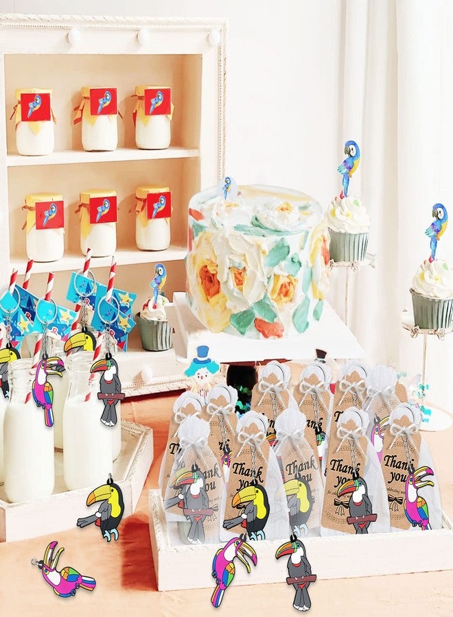 CiciBear 24 Pack Toucan Party Return Favors for Summer Party, Zoo Animals Party, Bird Theme Party Decor, Animal Lover, Kids Birthday, Baby Shower - Image 5