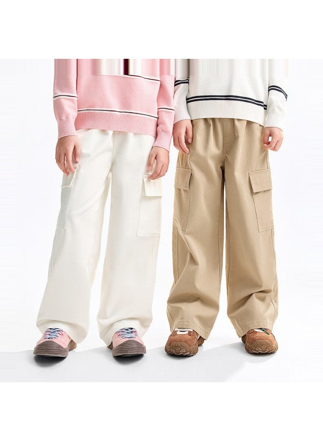Annil Kids Woven Full Waist Pants For Boys And Girls  Autumn New Style Cloud Mountain Coffee 170cm - Image 2