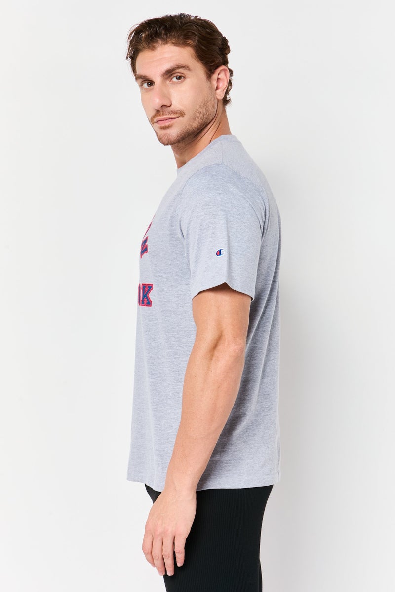 Champion Men Sportswear Fit Short Sleeve Outdoor T-Shirt, Grey - Image 3