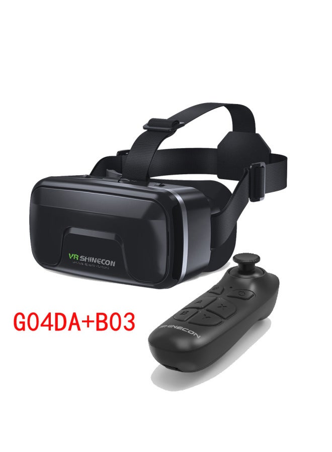 Vr Shinecon Vr Glasses Genie 6th Edition Magic Mirror G04/da 3d Mobile Virtual Reality Headset Full Scene-Color:G04A Normal Plus Version + B03  - Image 1