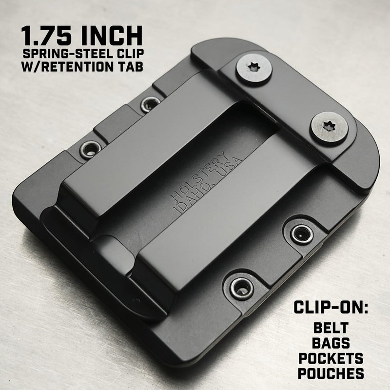 Holstery DriverMaster PRO | Clip-On Tool Belt Drill Holder - Simple Hook Holster for Cordless Drill, Impact, Nailer, Tape Measure, or Any Tools with Hanger Clips - All Metal, Black - Image 5