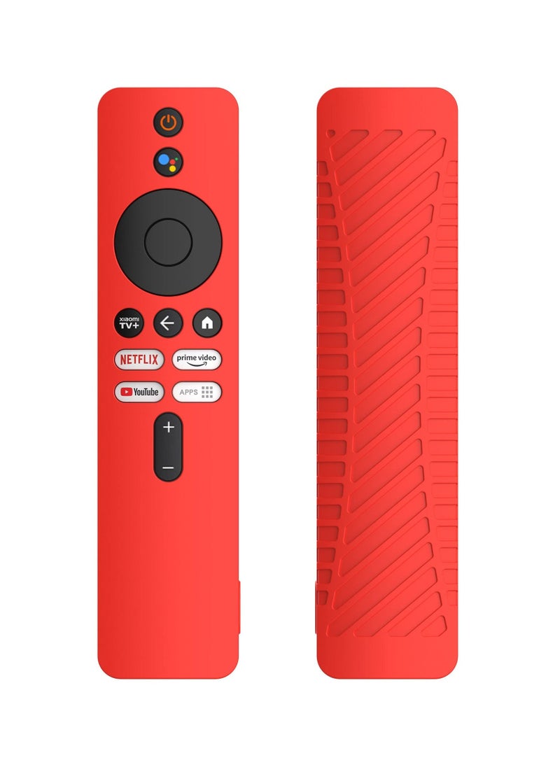 Excefore Silicone Case for for Xiaomi Mi Box 4K TV, Silicone Protective Case for Xiaomi Mi Box 4K TV Remote, 2nd Gen Stick Remote Control Anti Slip Silicone Protective Skin Cover with Lanyard, Red  - Image 1
