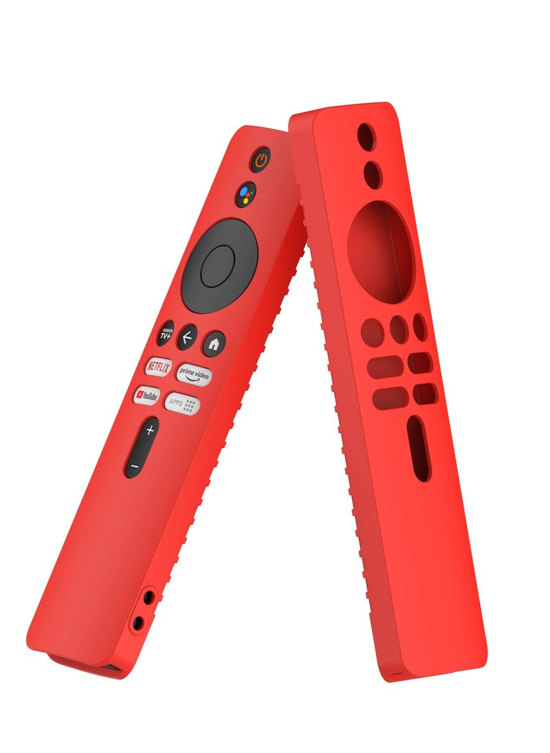 Excefore Silicone Case for for Xiaomi Mi Box 4K TV, Silicone Protective Case for Xiaomi Mi Box 4K TV Remote, 2nd Gen Stick Remote Control Anti Slip Silicone Protective Skin Cover with Lanyard, Red  - Image 3