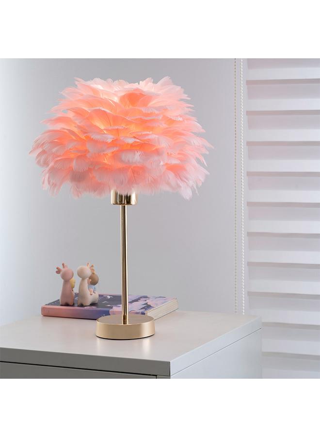 Bluejw New Nordic Ins Feather Table Lamp Simple Romantic Warm Bedside Lamp Study Bedroom Decorative Atmosphere Lamp - Image 4