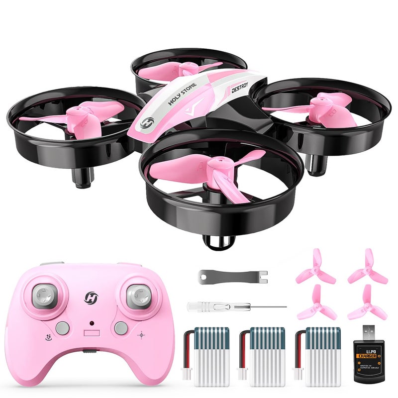 Holy Stone HS210 Mini Drone for Kids 812 and Beginners RC Nano Quadcopter Indoor Drone with Circle Fly Auto Hovering 3D Flip and Headless Mode Great Gift Toy for Boys and Girls Pink - Image 2