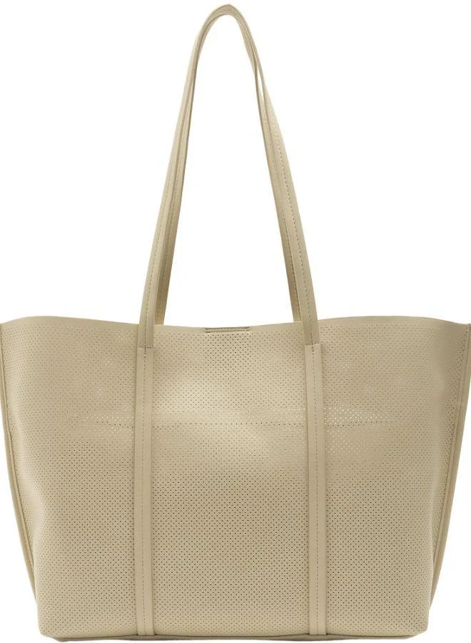PARFOIS Perforated Shopper Bag With Removable Pouch