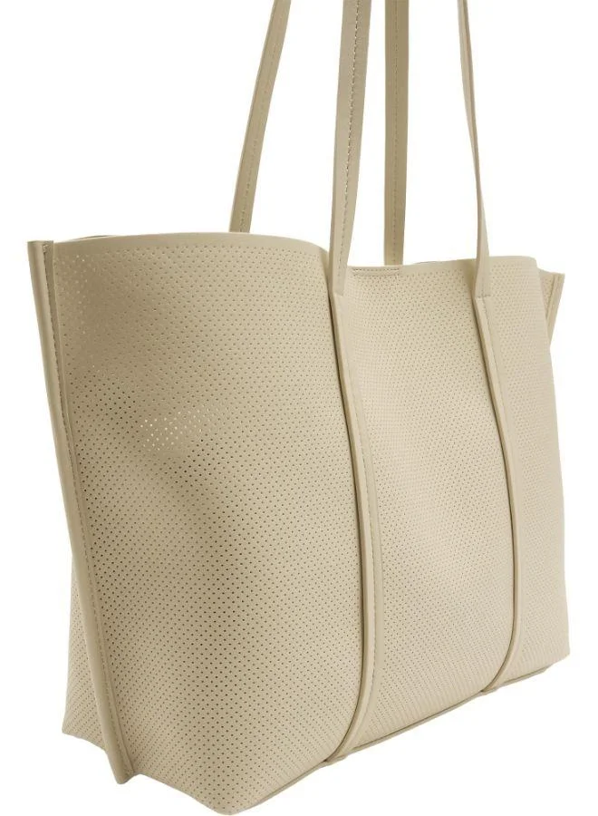 PARFOIS Perforated Shopper Bag With Removable Pouch
