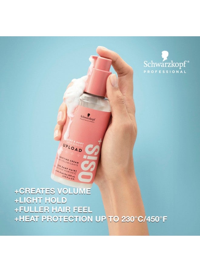 أوسيس+ كريم OSiS+ Upload Volume - علاج خفيف الوزن ومكثف للشعر - تحكم في تصفيف الشعر وتأثير كثافة - حماية من الحرارة أثناء التجفيف بالمجفف، 6.75 أونصة - Image 2