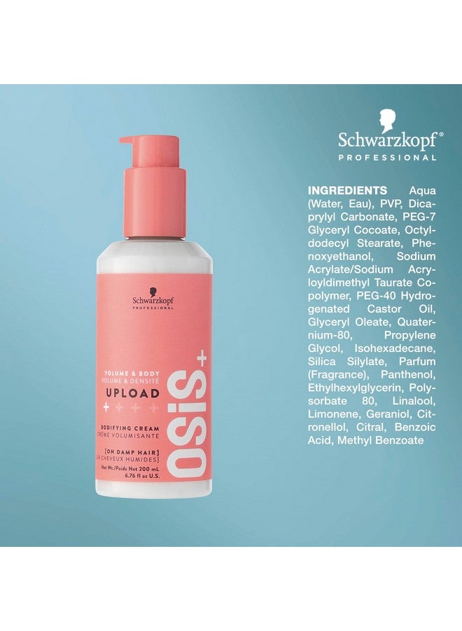 أوسيس+ كريم OSiS+ Upload Volume - علاج خفيف الوزن ومكثف للشعر - تحكم في تصفيف الشعر وتأثير كثافة - حماية من الحرارة أثناء التجفيف بالمجفف، 6.75 أونصة - Image 4