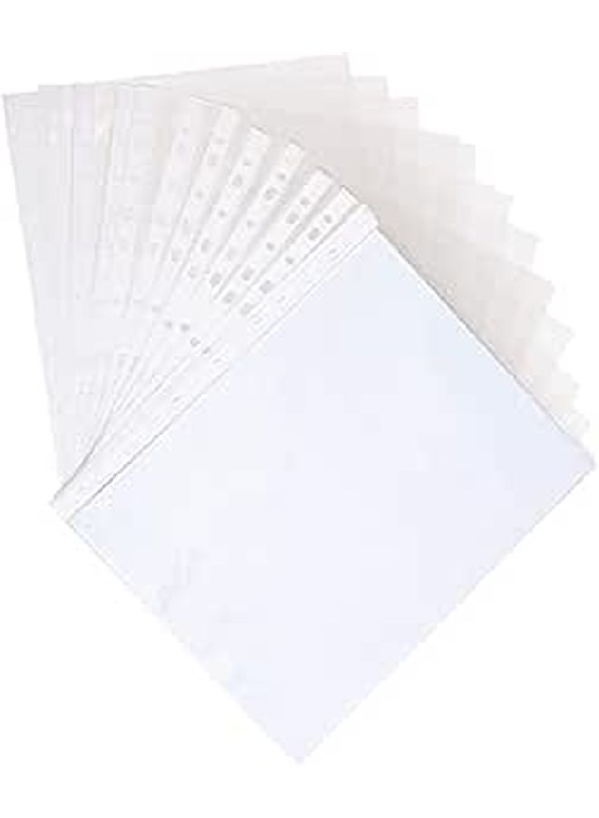 200pcs A4 Thick Glossy Sheet Protectors for Binders Office School Storage - Image 1