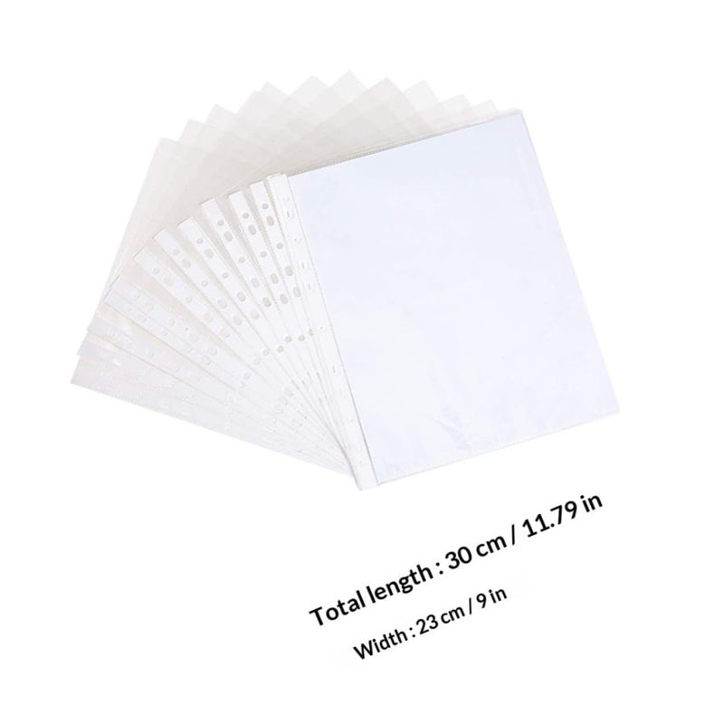 200pcs A4 Thick Glossy Sheet Protectors for Binders Office School Storage - Image 3
