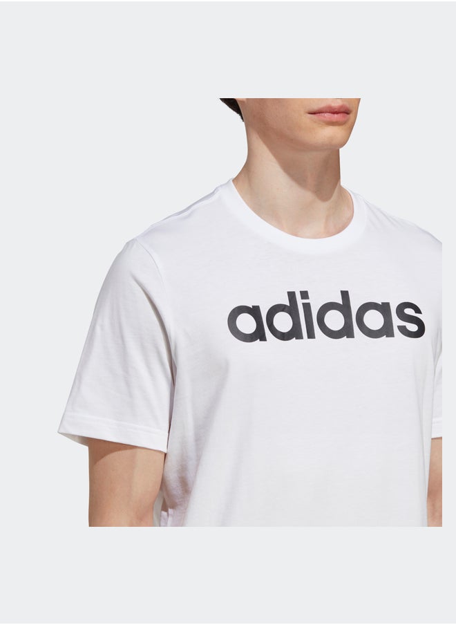 Adidas Essentials Single Jersey Linear Embroidered Logo T-Shirt  - Image 5