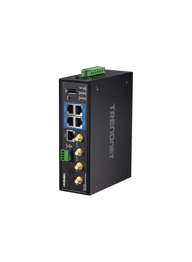 TRENDnet Industrial AC1200 Wireless Dual Band Gigabit Router, Black, TI-W100 - Image 2