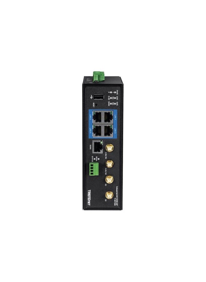 TRENDnet Industrial AC1200 Wireless Dual Band Gigabit Router, Black, TI-W100 - Image 3