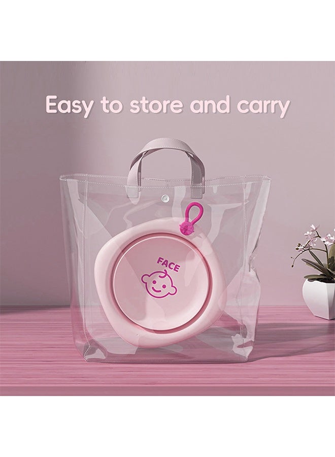 Collapsible Wash Basin Set, Portable Foldable Plastic Basins for Baby Bottles, Kids, Camping, Travel, and Laundry - Image 4