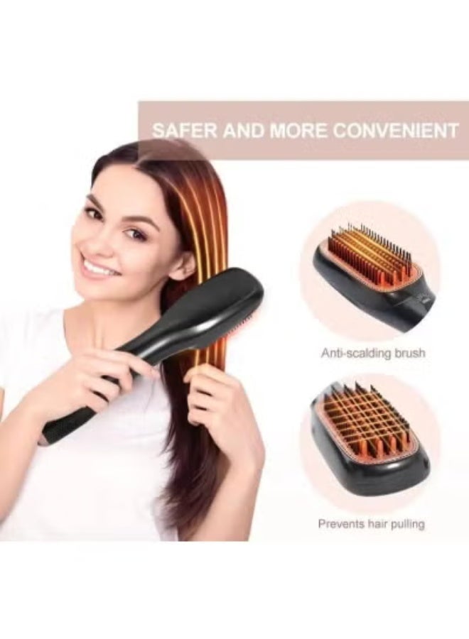 JOY 1200W Hair Dryer Brush – 3-in-1 Hot Air Styling Brush, Hair Dryer & Volumizer with Ionic Technology, Fast Drying & Styling, Multiple Heat Settings (High, Low & Cool), Lightweight & Ergonomic Design, Suitable for All Hair Types, Frizz Control & Shine Enhancement - Image 5