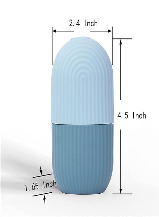 LEAFED Ice Roller for Face, Facial Ice Roller for Glowing Skin, Puffy Eyes & Skin Tightening, Reusable & Unbreakable Face Roller for Men & Women (Blue) - Image 3