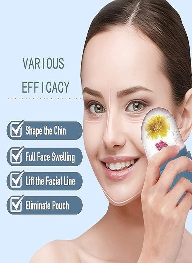 LEAFED Ice Roller for Face, Facial Ice Roller for Glowing Skin, Puffy Eyes & Skin Tightening, Reusable & Unbreakable Face Roller for Men & Women (Blue) - Image 5