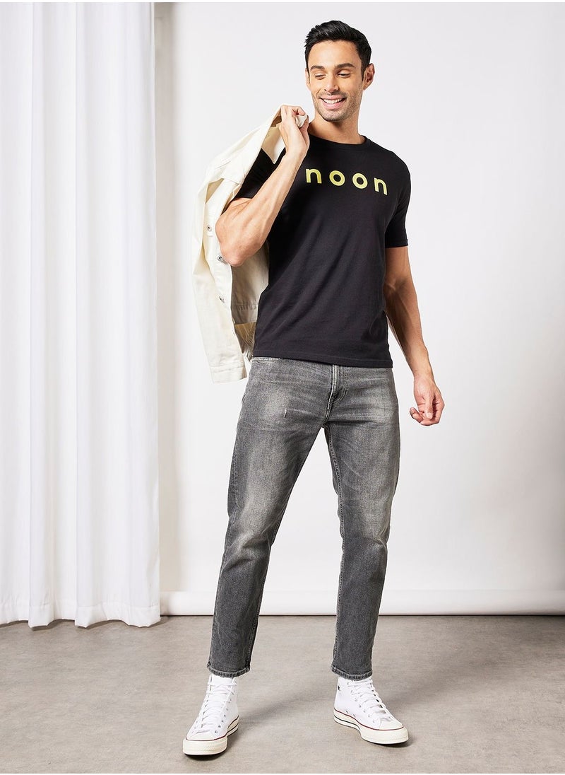 Noon Merch - Unisex Supima Cotton T-Shirts With Logo Print - Image 1