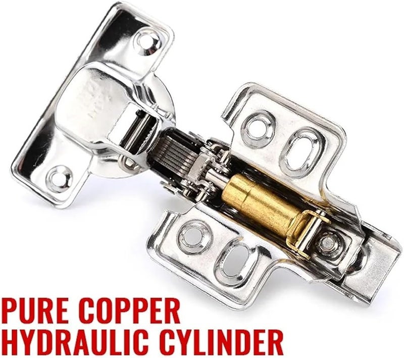 Hydraulic Soft Closing Cabinet Hinges Stainless Steel 8 Full Overlay Frame Concealed - Image 5