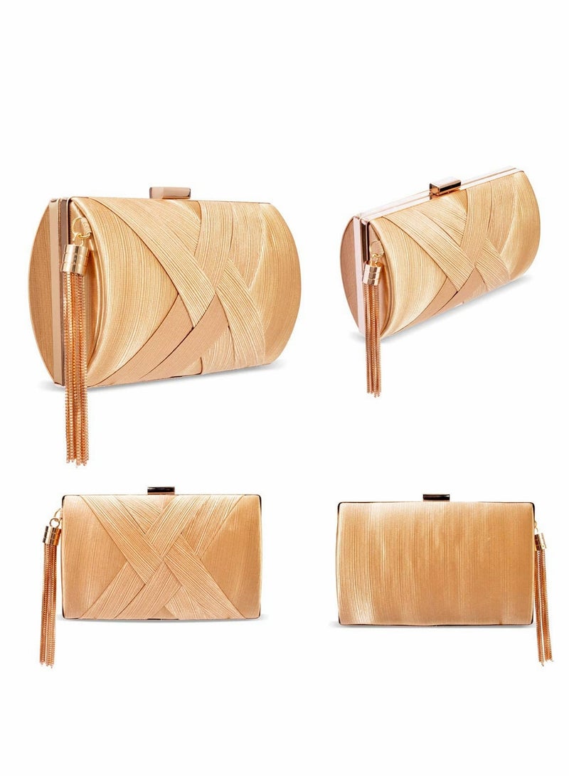 Zikra Womens Evening Clutch Bag Designer Evening Handbag, Lady Party Clutch Purse - Image 4