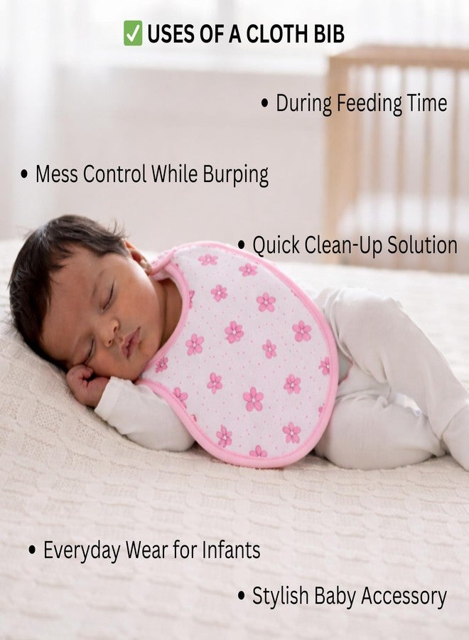 Nestlooms Pure Cotton Baby Bibs Set,Skin Friendly & Super Absorbent, Waterproof Backing, Adjustable Snap Buttons, Quick Absorption & Fast Drying,Babies & Toddlers (Set of 3 - Grandma Loves Me) - Image 3