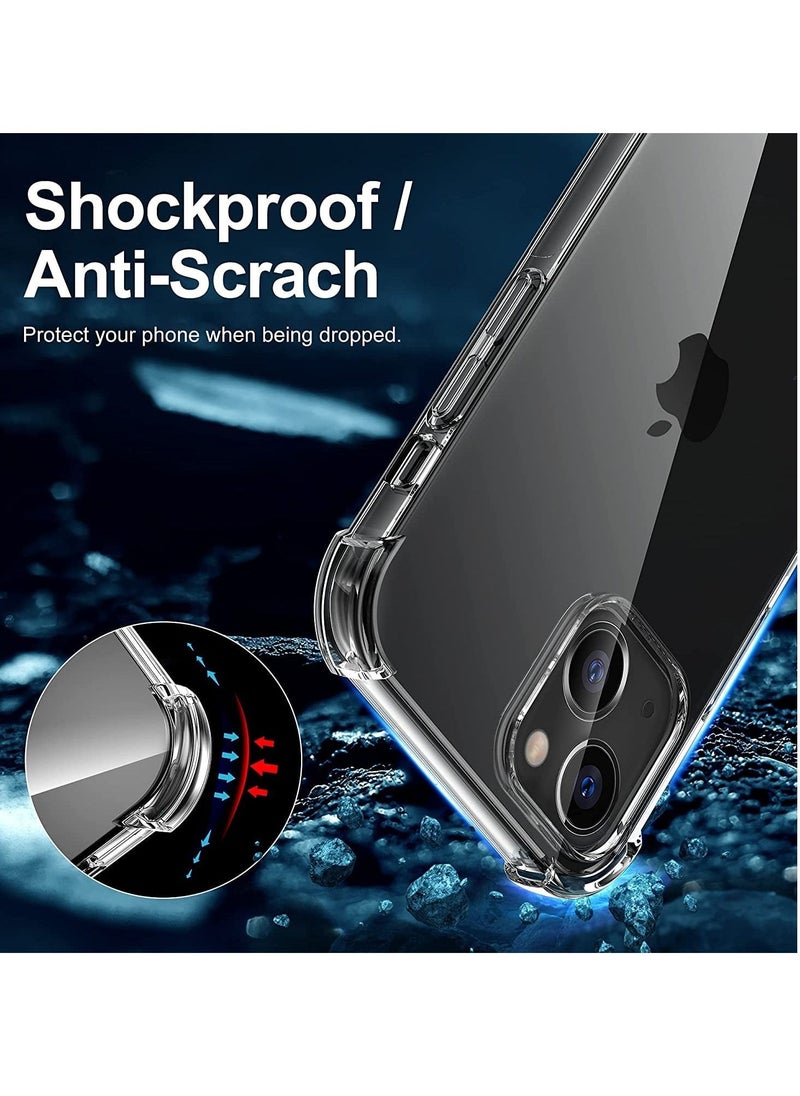 BORTONY - iPhone 14 Case Cover 6.1 Inch Slim Soft TPU Material Bumper Shockproof Protective Case Anti-Scratch Clear Cover for Apple iPhone 14 - Image 1