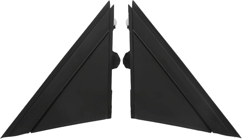 Door Mirror Flag Cover 1SH17KX7AA, Replacement for 500 2012-2017, Wing Mirror Left Right Triangle Plate Trim, ABS Material with Perfect Fit and Easy Installation for Car Rea (Matte Black) - Image 1