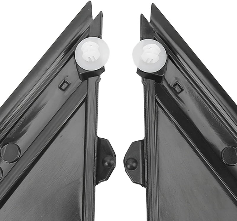 Door Mirror Flag Cover 1SH17KX7AA, Replacement for 500 2012-2017, Wing Mirror Left Right Triangle Plate Trim, ABS Material with Perfect Fit and Easy Installation for Car Rea (Matte Black) - Image 3