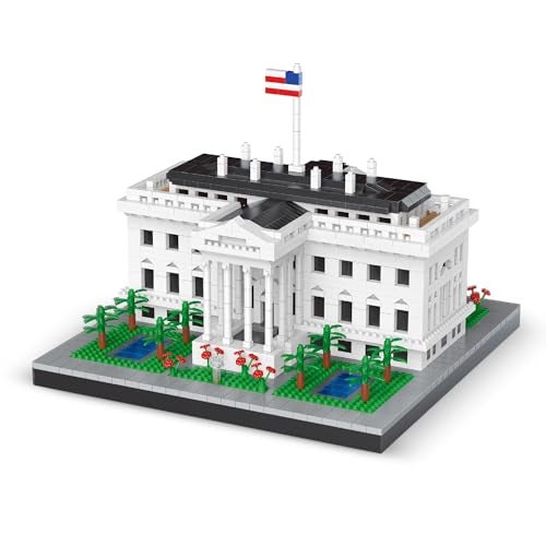 alltogetho US White House Micro Mini Building Blocks Toys for Adult Perfect Replica Educational Fun DisplayWorthy Masterpiece - Image 1