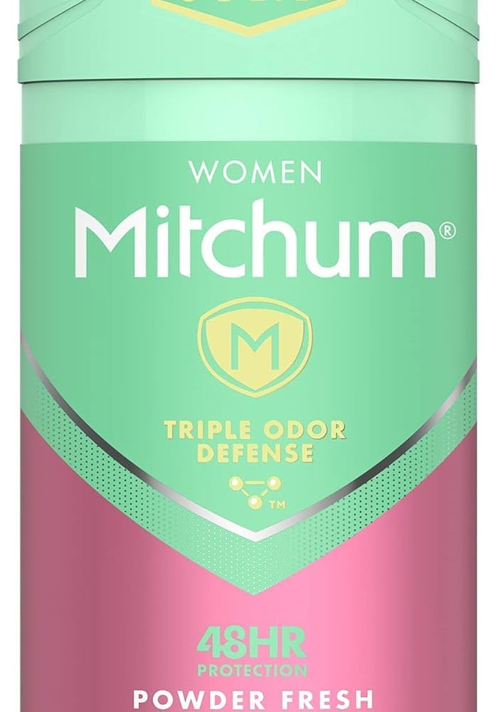 Mitchum Women Stick Solid Antiperspirant Deodorant, Powder Fresh, 2.7 Ounce - Image 1