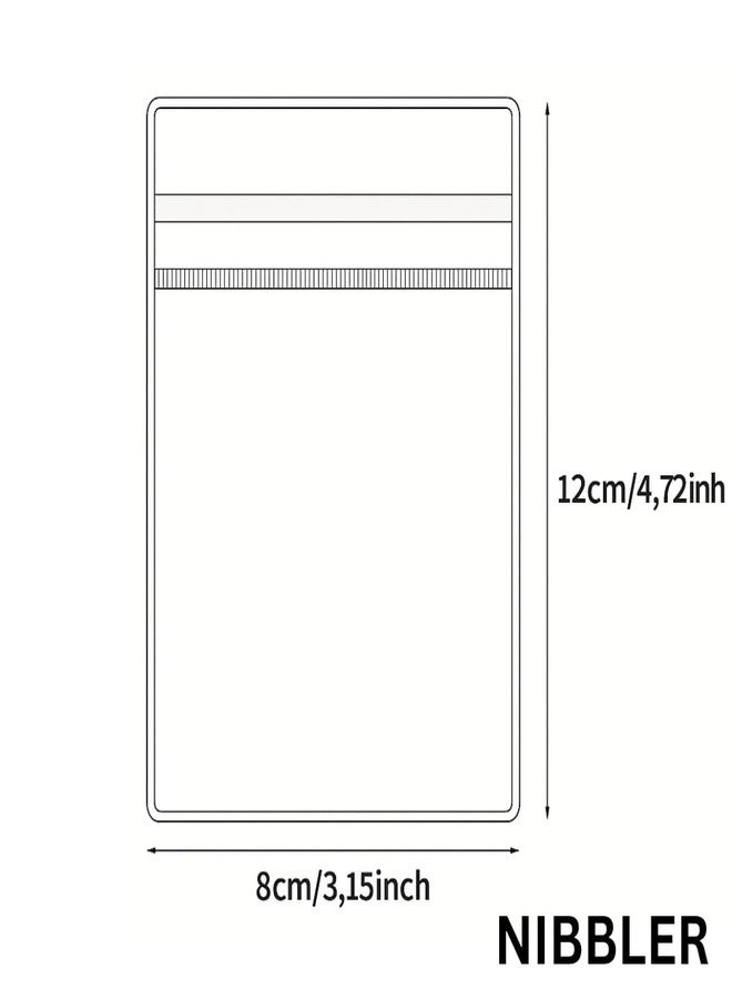 Nibbler 15 Pcs Jewellery Organiser Storage Pouches Clear Zip Lock Cover for Rings, Earrings, Necklace, Transparent, Polyvinyl Chloride PVC (15 Medium) - Image 3