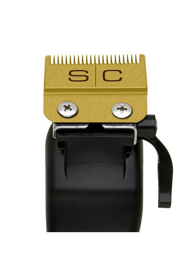 Stylecraft Stylecraft Replacement Fixed Gold Titanium Fade Hair Clipper Blade with Moving Gold Titanium Slim Deep Tooth Cutter Set  - Image 4