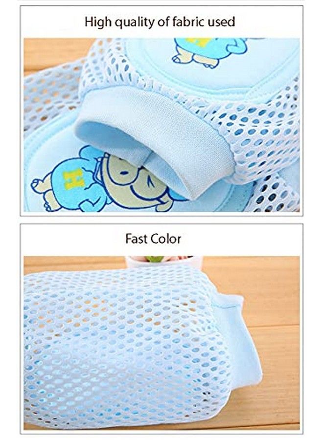 Uber World Baby Knee Pads Mesh Design Thick Cushion Light Pink Pack Of 1 Pair - Image 3