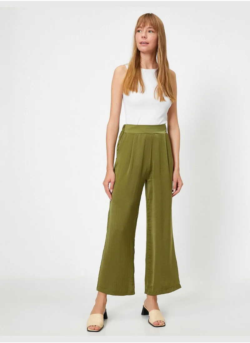 KOTON Pocket High Waist Trousers