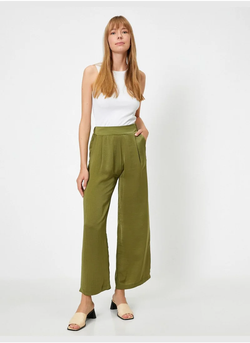 KOTON Pocket High Waist Trousers