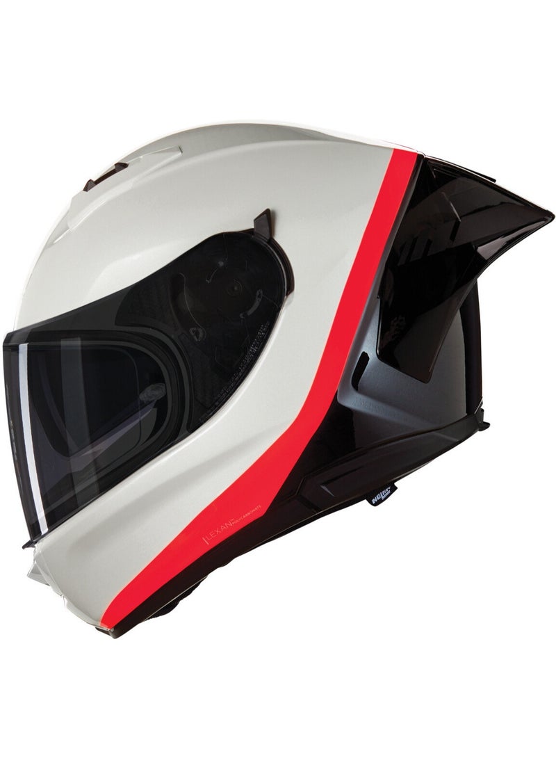 Nolan N60-6 SPORT VERNICIATURA SPECIALE PEARL/BLACK/ORANGE GLOSSY Helmet - Image 3
