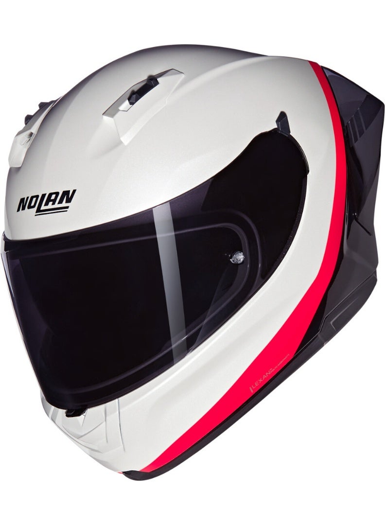 Nolan N60-6 SPORT VERNICIATURA SPECIALE PEARL/BLACK/ORANGE GLOSSY Helmet - Image 1