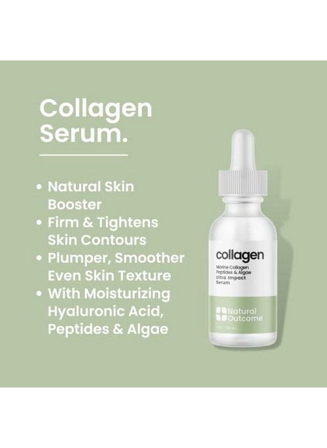 natural outcome Collagen Serum For Face By L Outcome Skin Care Ultra Impact Marine Collagen Peptides Serum For Face Facial Moisturizer Anti Aging Serum Gel For Firming Lifting And Reducing Wrinkles 1 Oz  - Image 3