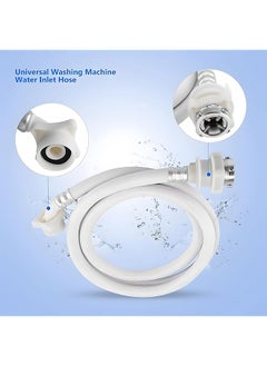 Bolivia's Washing Machine Hose 2M Durable Water Inlet Hose Pipe Washing Machine Inlet Hose Extension Tube Easy To Use Drainage Washing Machine Pipe Portable Washing Machine Hoses For Home Hotel  - Image 4
