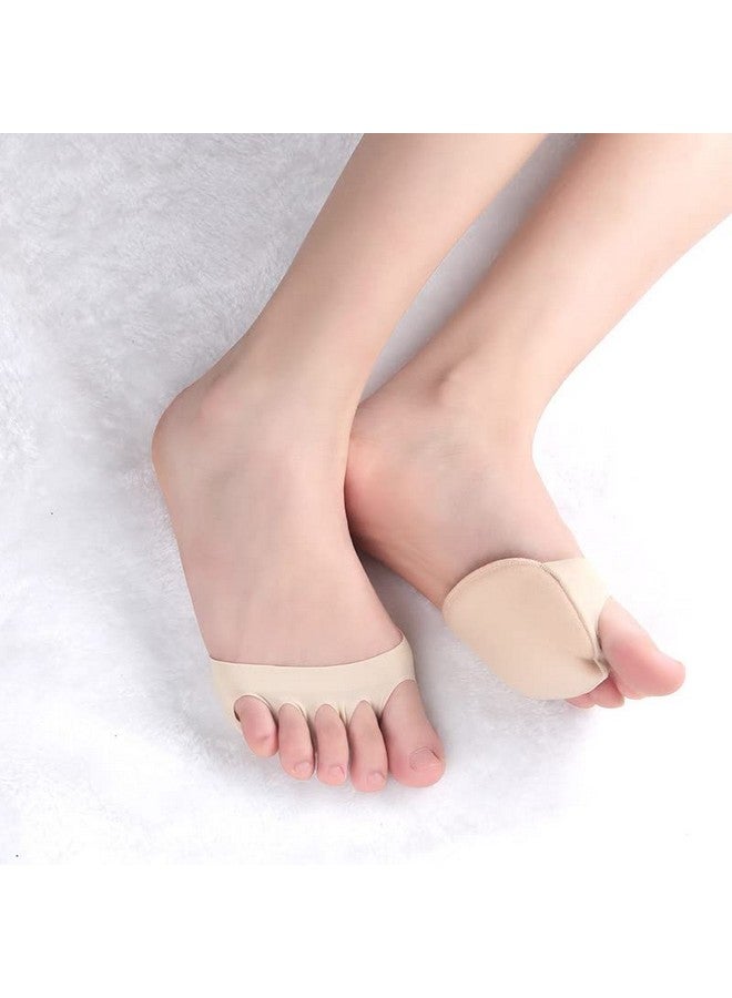 Hannea HANNEA® 4 Pairs Forefoot Pads Honeycomb Fabric Ball of Foot Cushion Metatarsal Pads for Women, Reusable High Heels Invisible Socks, Comfortable Non-Slip Toe Sleeves for Relieving Foot Fatigue - Image 5
