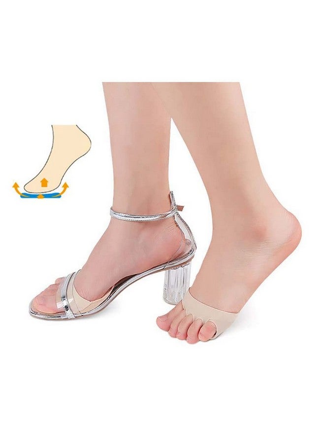 Hannea HANNEA® 4 Pairs Forefoot Pads Honeycomb Fabric Ball of Foot Cushion Metatarsal Pads for Women, Reusable High Heels Invisible Socks, Comfortable Non-Slip Toe Sleeves for Relieving Foot Fatigue - Image 3
