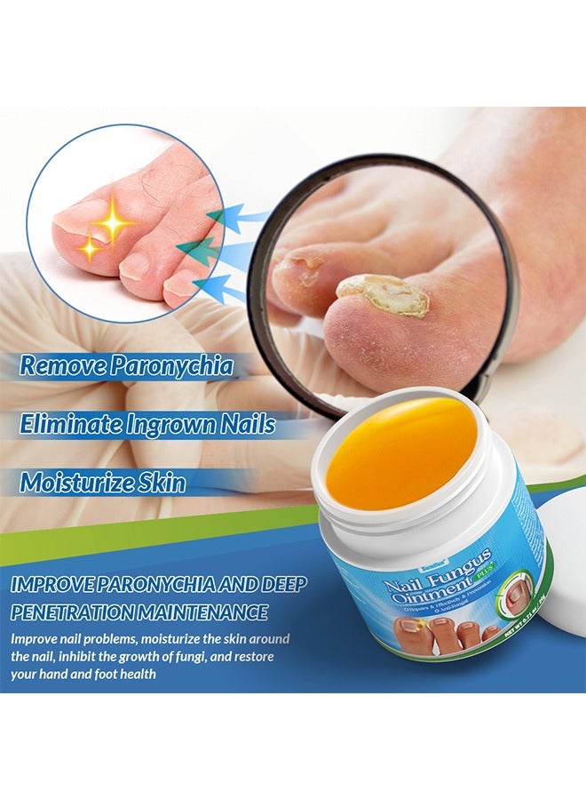 سوميفون مرهم فطريات الأظافر ، كريم إصلاح الأظافر المضادة للمواد الضارة إصلاح إصبع القدم العناية بالأظافر مثالية للاستخدام المنزلي للرجال والنساء - Image 2