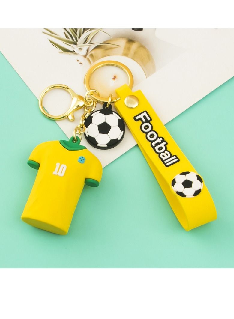 M MIAOYAN M MIAOYAN trendy cartoon football jersey pendant car key chain school bag ornaments exquisite small gifts - Image 1
