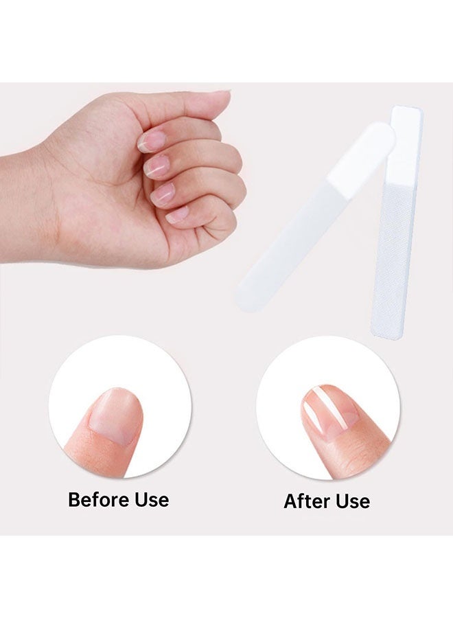 6 قطع نانو زجاج ملفات الأظافر ، مجموعة ملفات الأظافر الكريستالية الدقيقة ، أدوات الأظافر المنكير المهنية لاستخدام الصالون المنزلي - Image 3