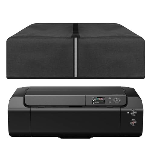 Kingshion Printer Dust Cover Compatible with Canon imagePROGRAF Pro310 or Canon Pixma Pro300 PrintersSplashProof Fabric Easy to Clean Storage Dark Grey - Image 1