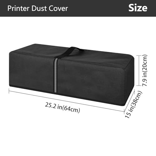 Kingshion Printer Dust Cover Compatible with Canon imagePROGRAF Pro310 or Canon Pixma Pro300 PrintersSplashProof Fabric Easy to Clean Storage Dark Grey - Image 3