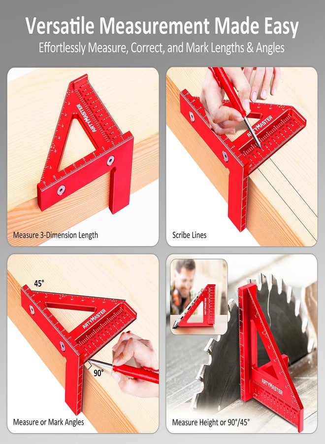 ArtyMaster 3.8＂Measuring Square Ruler WT102C - Image 3