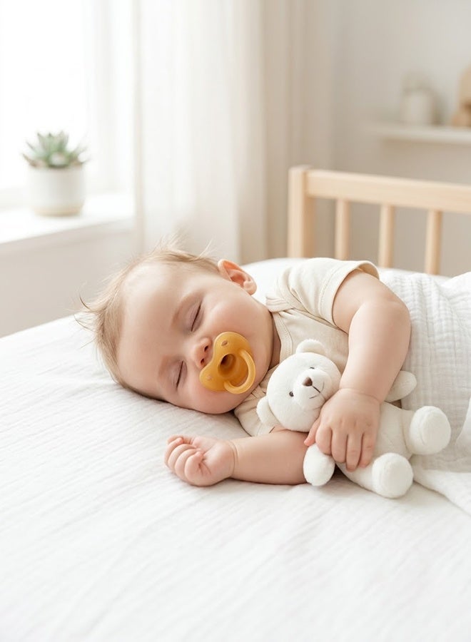 لهايات أطفال من السيليكون فائقة النعومة لعمر 0–24 شهر، تصميم بإحساس مشابه للرضاعة الطبيعية وشكل الإبهام، مزودة بفتحات تهوية كبيرة، خالية من BPA، عبوة من قطعتين - Image 5