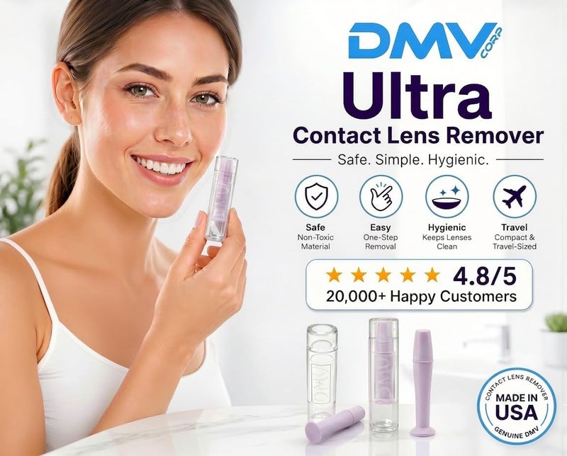 DMV Labor saving Ultra Hard Contact Lens Remover (Lavender, 6 Pack) Classic design alternatives - Image 2